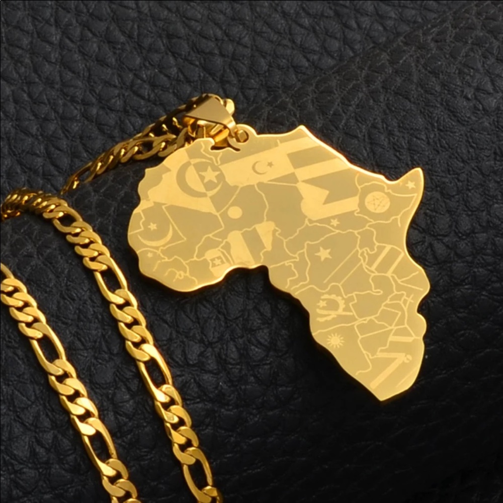 18K gold filled African Necklace